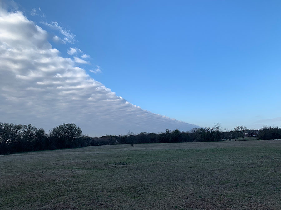 Super cool clouds!